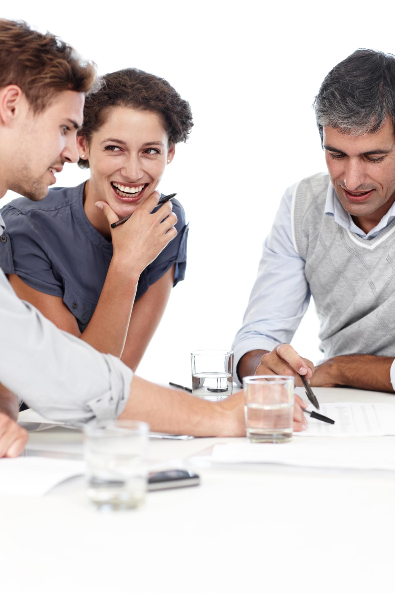 Kleingruppe bei Finanz-Workshop
